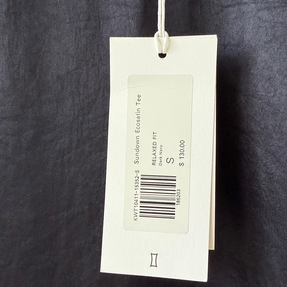 NWT Kit and Ace Navy Satin Tee - Picture 10 of 10